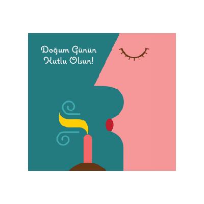 Doğum Günün Kutlu Olsun Kartı
